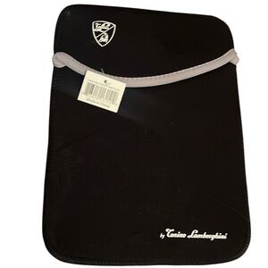 Lamborghini Black Laptop/tablet Sleeve 10 x 8"